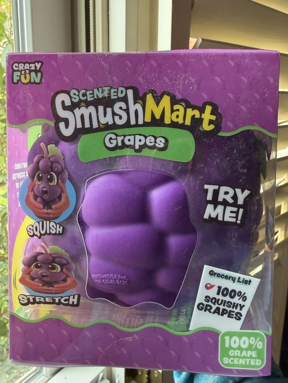 Crazy Fun Scented SmushMart
Grapes Squishy- Purple. So COOL!
Smells like grape! - Picture 2 of 6